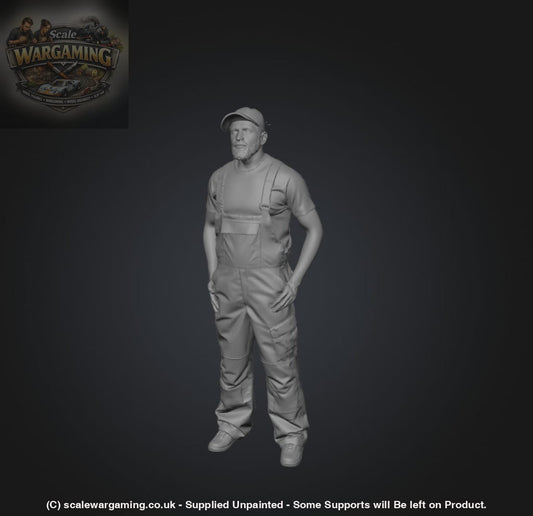 SW9253 Ron the Farmer in Waterproof Bib - Figure